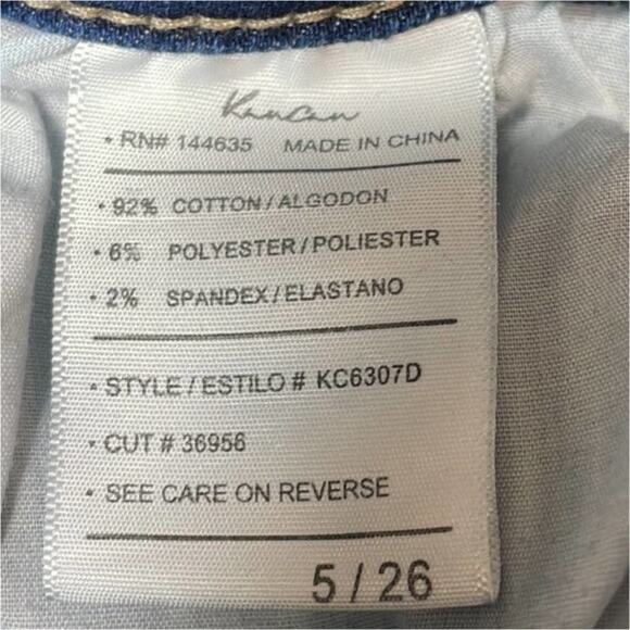 KANCAN Jeans Womens Size 5/26 Distressed Patch Leopard Cheetah Print - Picture 6 of 6